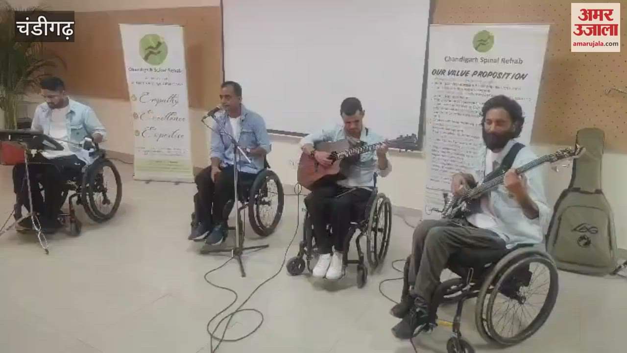 Band on Wheelchair performed at Chandigarh Spinal Injury Rehabilitation Center