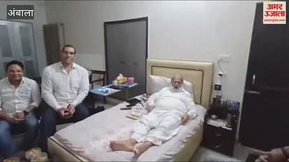 Wrestler Khali arrived in Ambala to meet Cabinet Minister Anil Vij