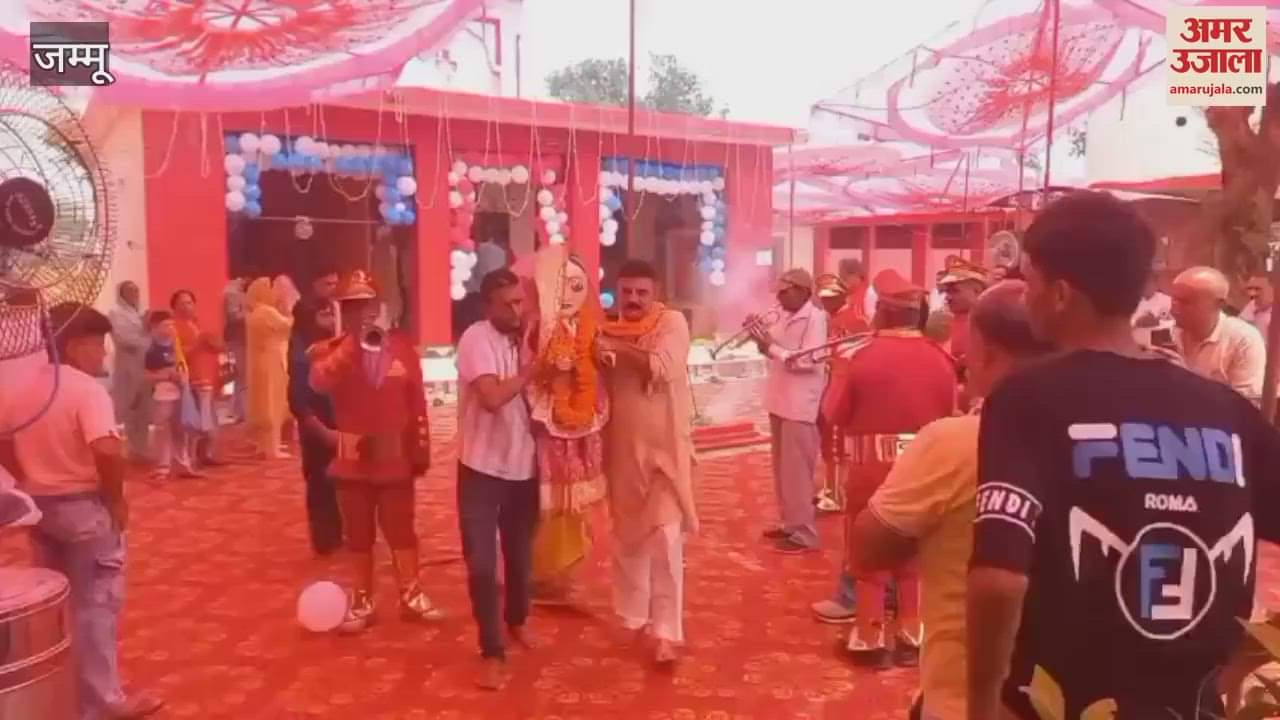 A grand procession of Lord Jagannath was taken out in Samba