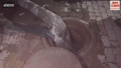 Mayor's representative reached Ambala and started the pump, 3 thousand liters of water will come out in a minute