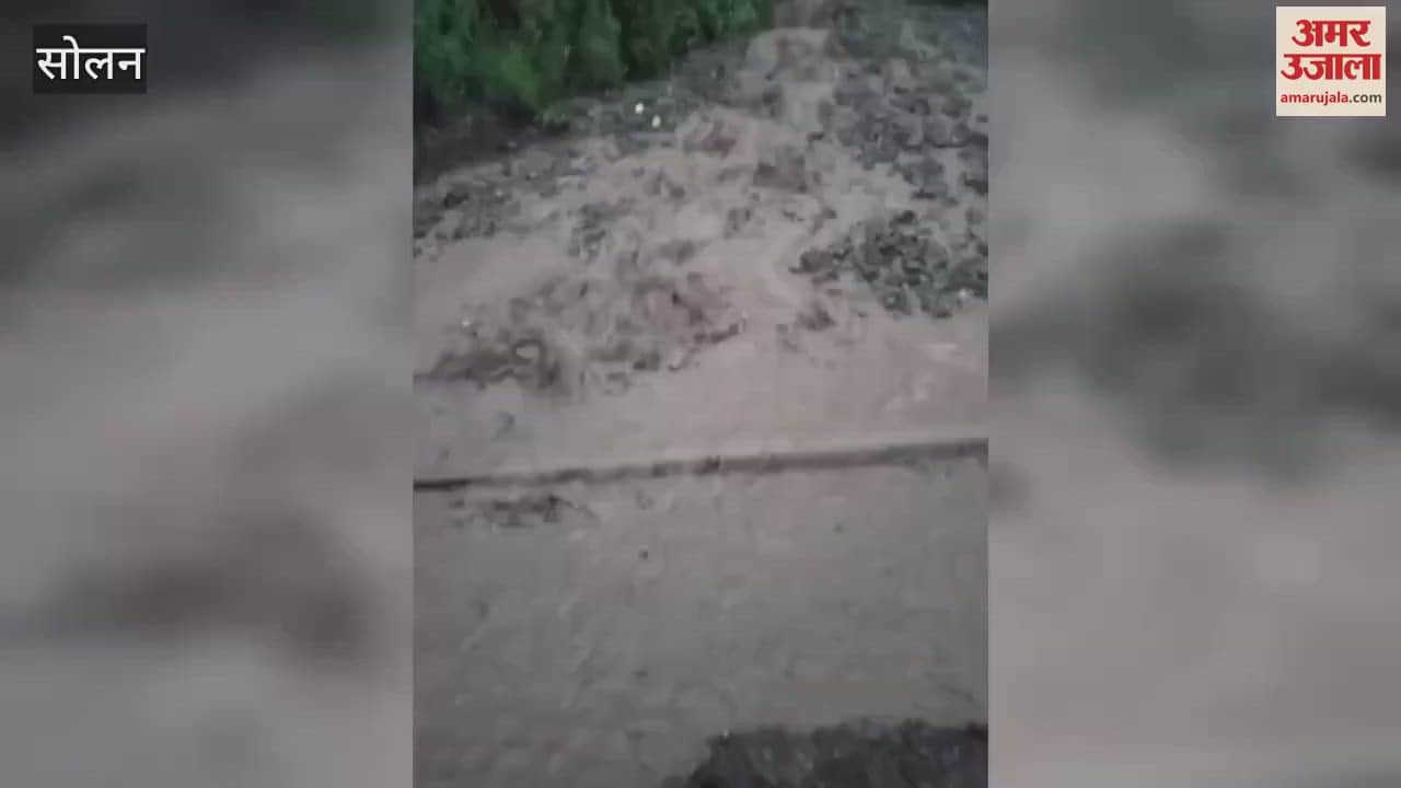 Solan Debris came near Koti railway station railway track closed