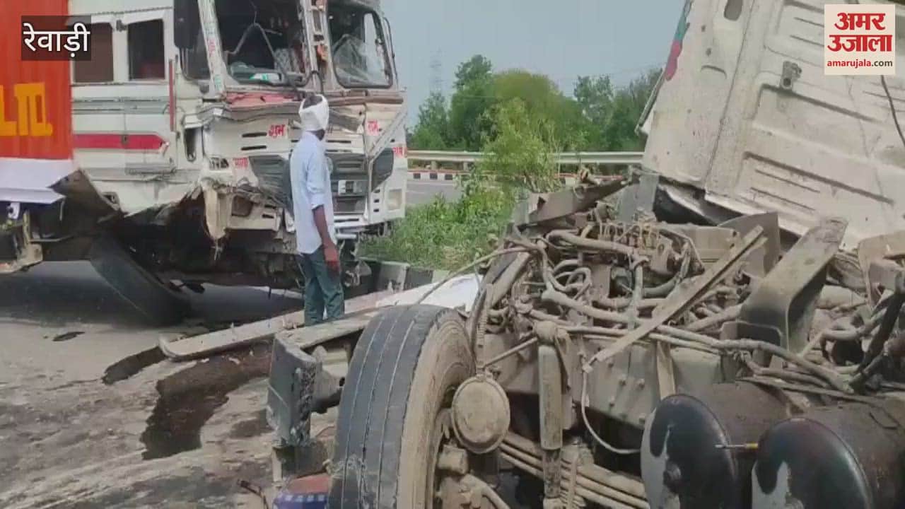 Two trucks collided on Delhi Jaipur Highway in Rewari, one driver died