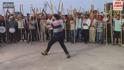 Youth showed their skills in Mahaveeri flag procession watch VIDEO