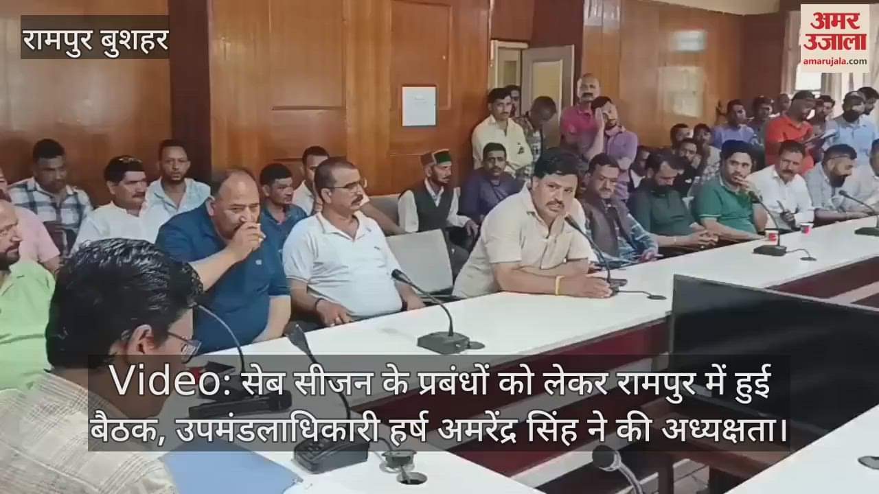 meeting was held in Rampur regarding the arrangements for the apple season, Sub-Divisional Magistrate Harsh Amarendra Singh presided over the meeting
