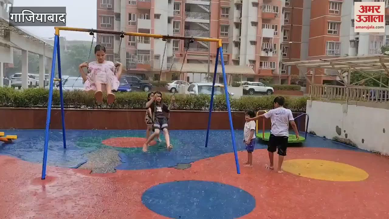 weather became pleasant due to heavy rain in Ghaziabad