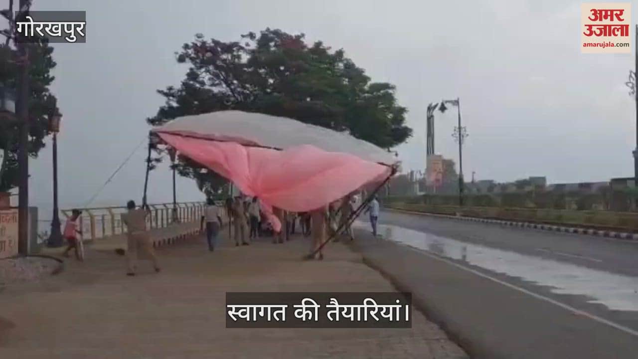 Rain caused disruption before the welcome of the President, roads decorated