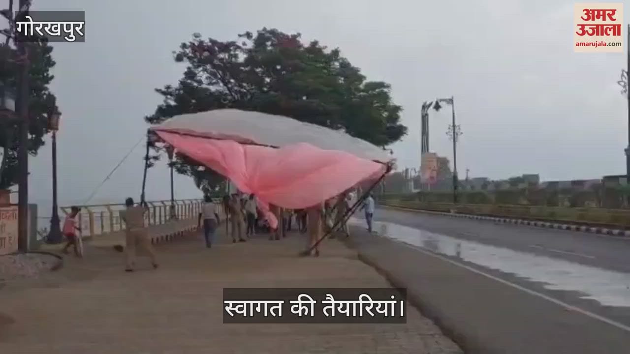 Rain caused disruption before the welcome of the President, roads decorated