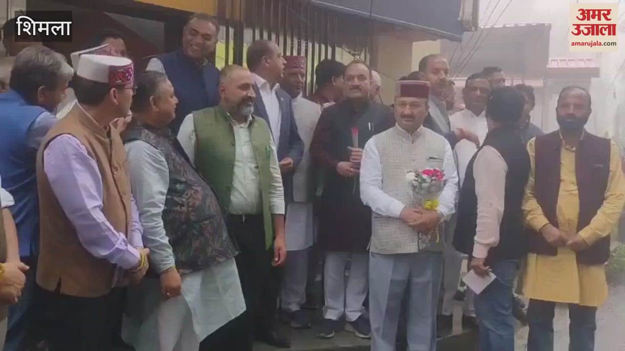 Shimla Most of the BJP leaders reached the party headquarters Deepakmal these people welcomed them