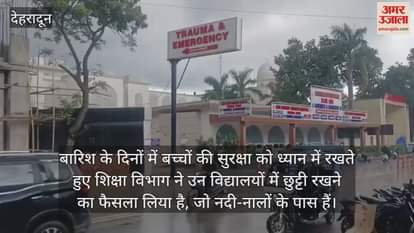Uttarakhand Rain holiday in schools due to warning and rising water level of rivers