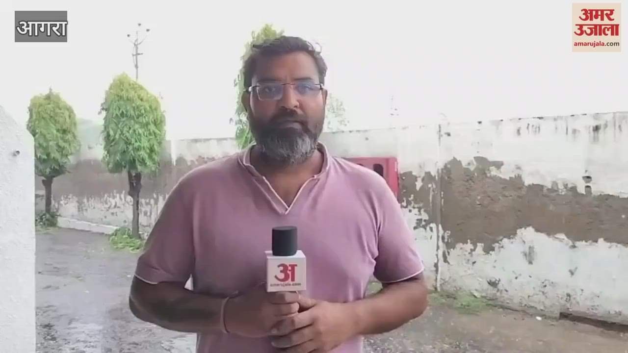 heavy rain made weather easy in agra UP news
