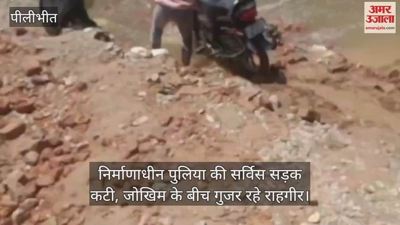 service road of the under-construction culvert cut in Pilibhit