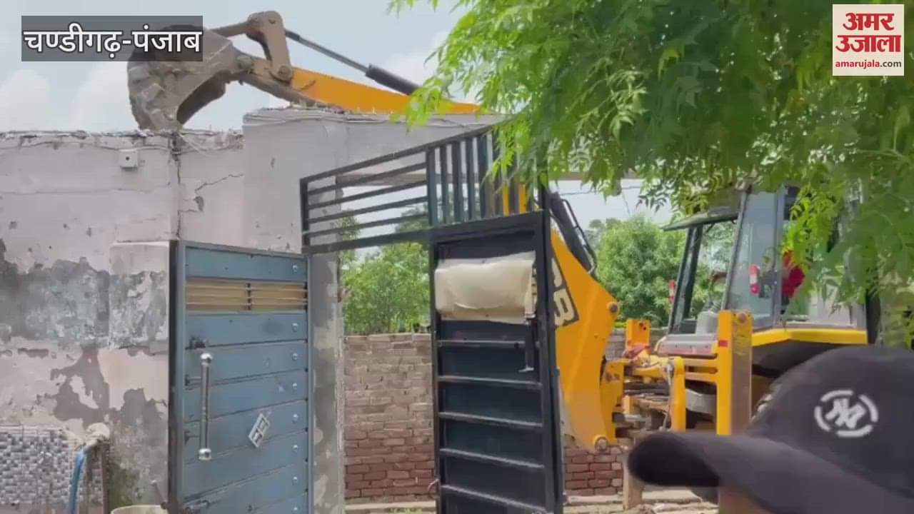 Bulldozers run on illegal constructions of drug smugglers in Kapurthala