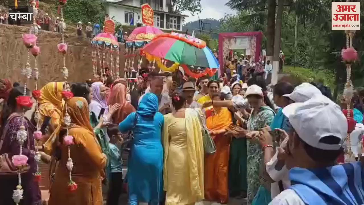 Chamba Divine Rath Yatra arrives at Banikhet on the occasion of Bhagawan Sri Sathya Sai Centenary Birth Anniversary