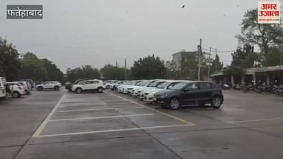 Heavy rain started in Tohana of Fatehabad, people got relief from heat