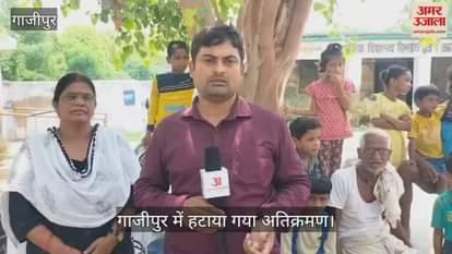 Defense Estate Department land encroachment removal in Ghazipur