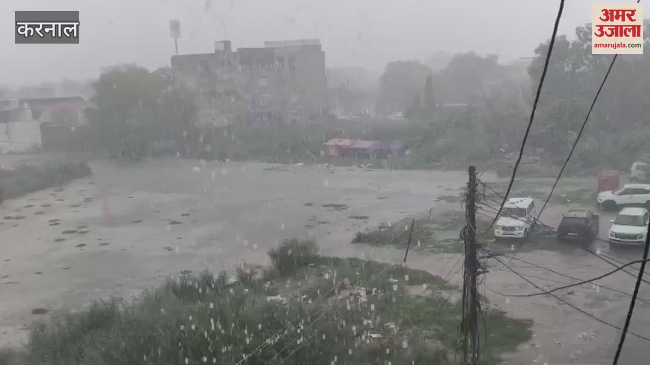 After bright sunshine in Karnal, sudden rain changed the weather; waterlogging caused problems, farmers' maize crop was damaged