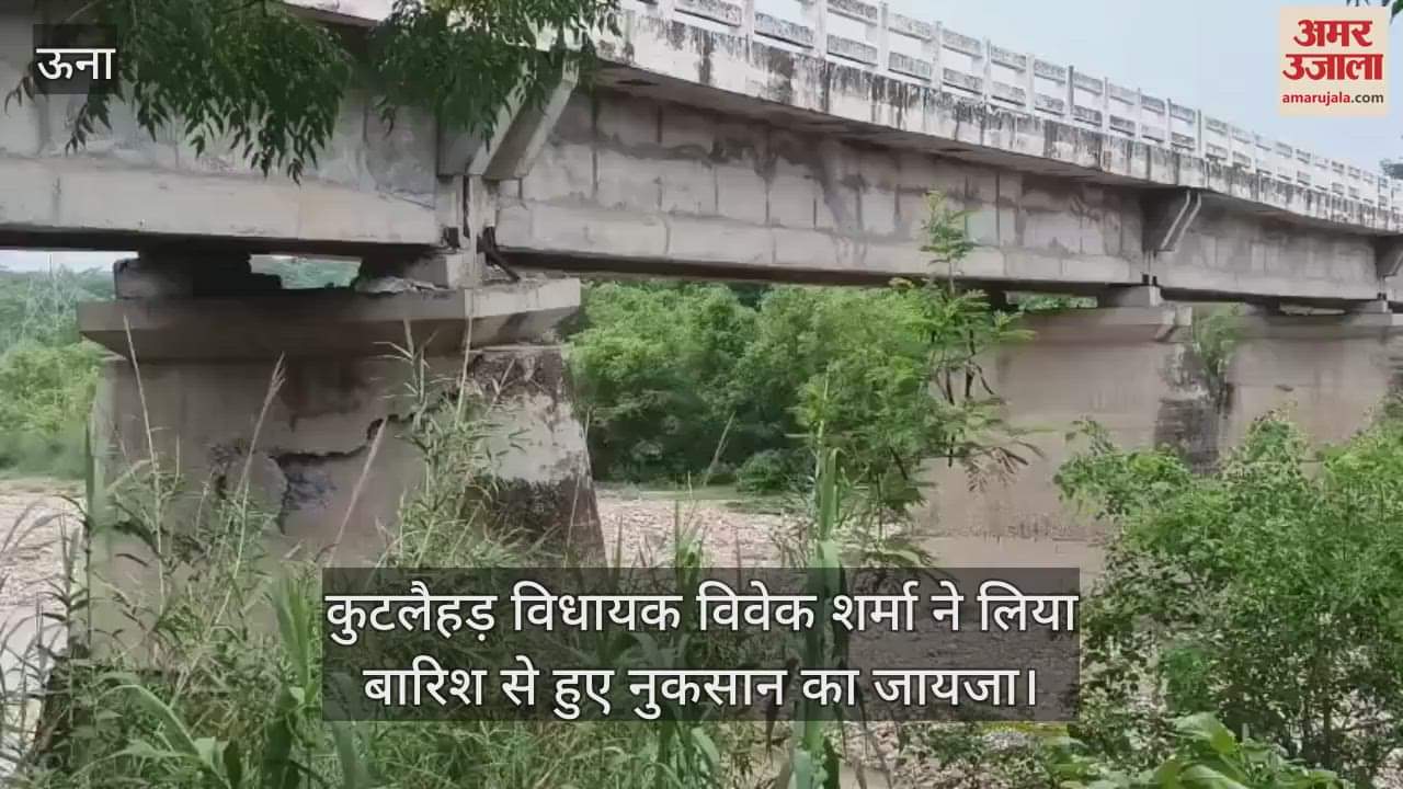 Kutlahad MLA Vivek Sharma took stock of the damage caused by rain