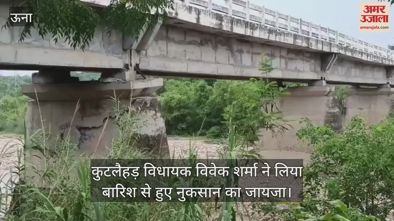 Kutlahad MLA Vivek Sharma took stock of the damage caused by rain