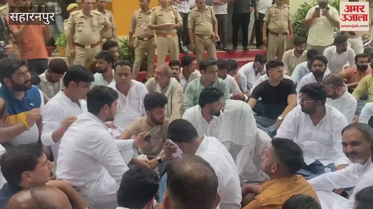 Saharanpur: Gurjar community protested against demolition in Anangpur village