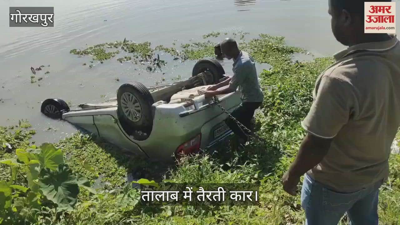 The car overturned in a pond, Nirbhay saved three lives