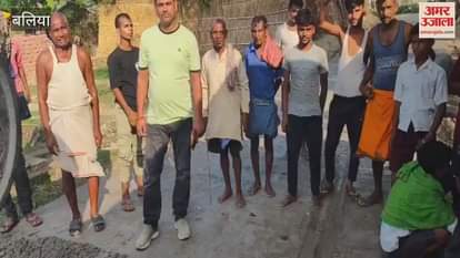 Allegations of substandard work stopped casting of CC road VIDEO