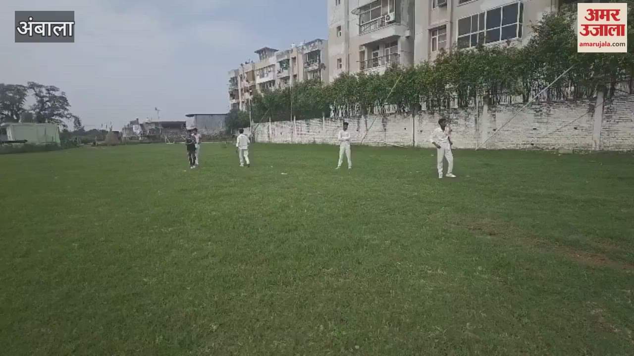 District level sports Maha Kumbh trials in Ambala, players showing talent in cricket and other sports