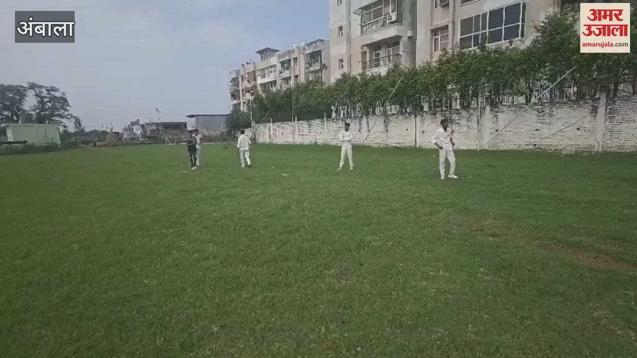 District level sports Maha Kumbh trials in Ambala, players showing talent in cricket and other sports
