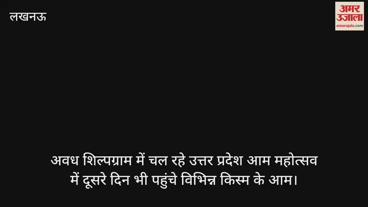 अवध शिल्पग्राम में चल रहे उत्तर प्रदेश आम महोत्सव में दूसरे दिन भी पहुंचे विभिन्न किस्म के आम