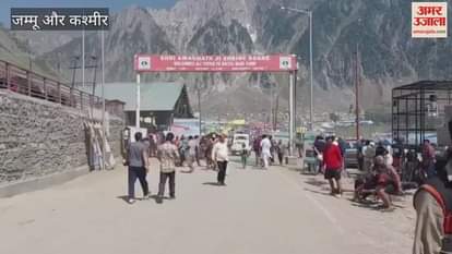 Amarnath Yatra from Baltal is in full swing with the echo of Har Har Mahadev