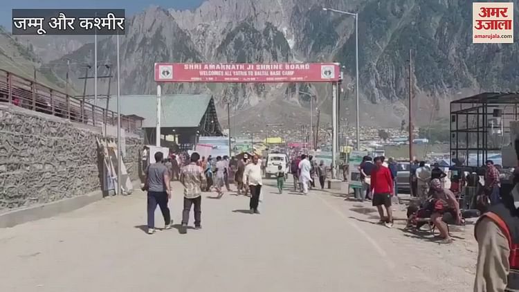 हर हर महादेव की गूंज के साथ बालटाल से अमरनाथ यात्रा जोरों पर