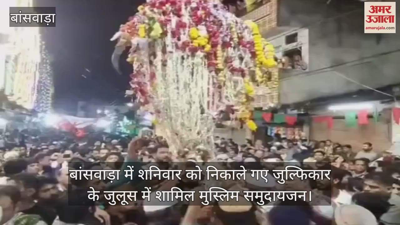 Zulfiqar procession taken out with enthusiasm amidst drizzling rain