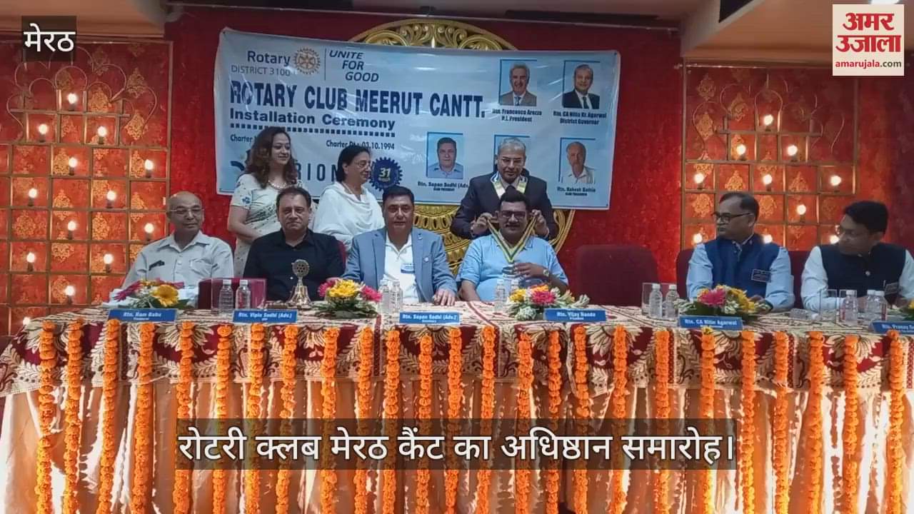 Sapan Sodhi became the President of Rotary Club Meerut Cantt