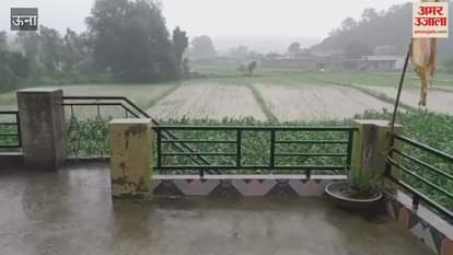 Una The effect of orange alert started showing from 4 am heavy rain in many areas