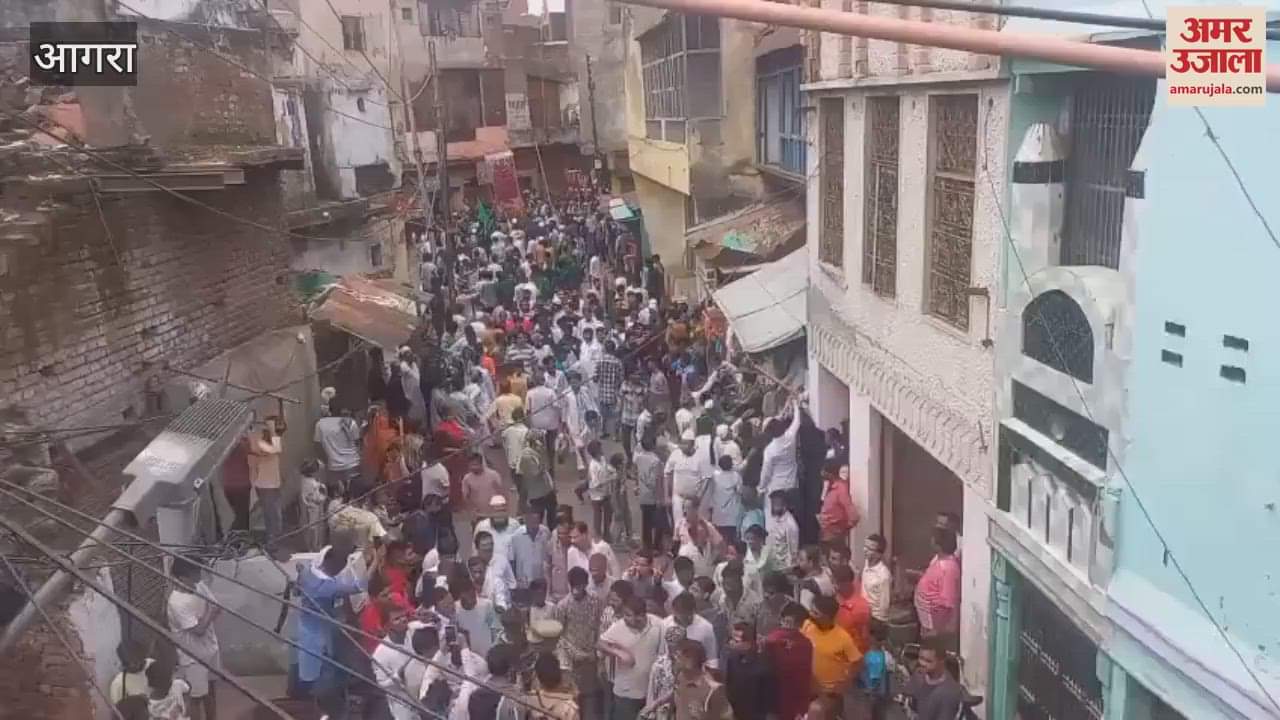 historic flower tazia was taken out in procession