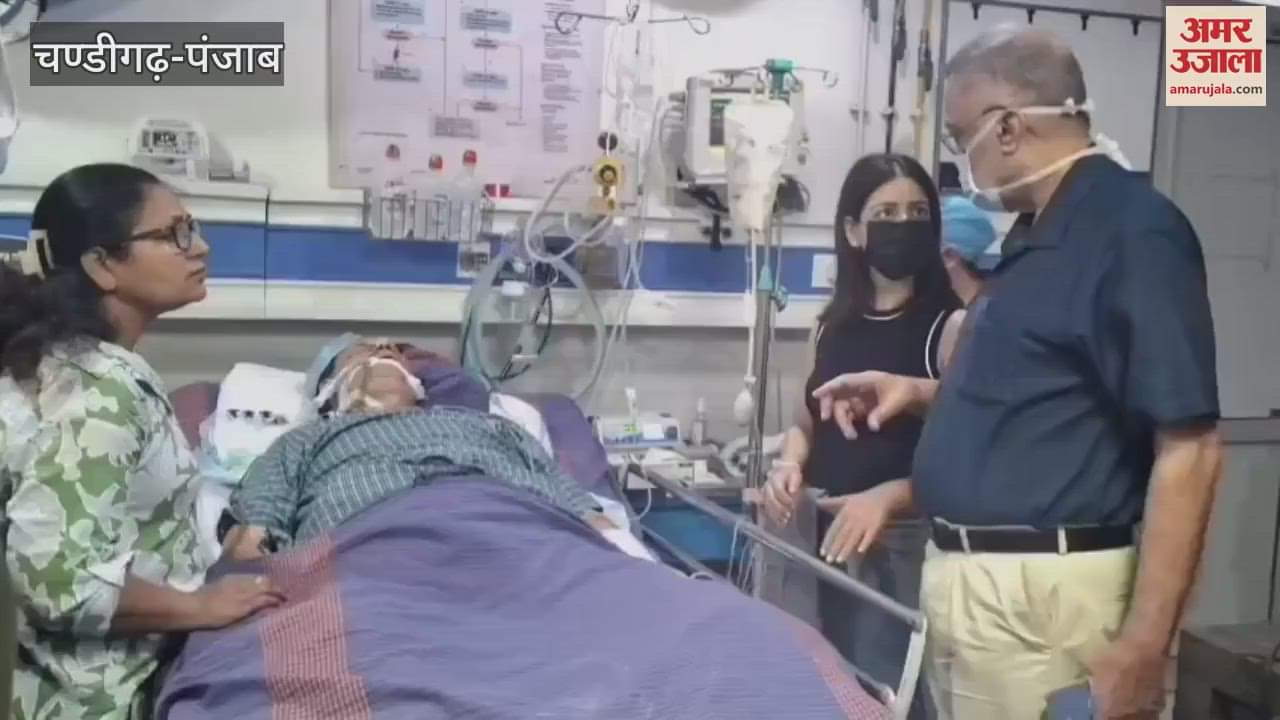 Health Minister Dr Balbir Singh met Dr Aniljit Kamboj in the hospital