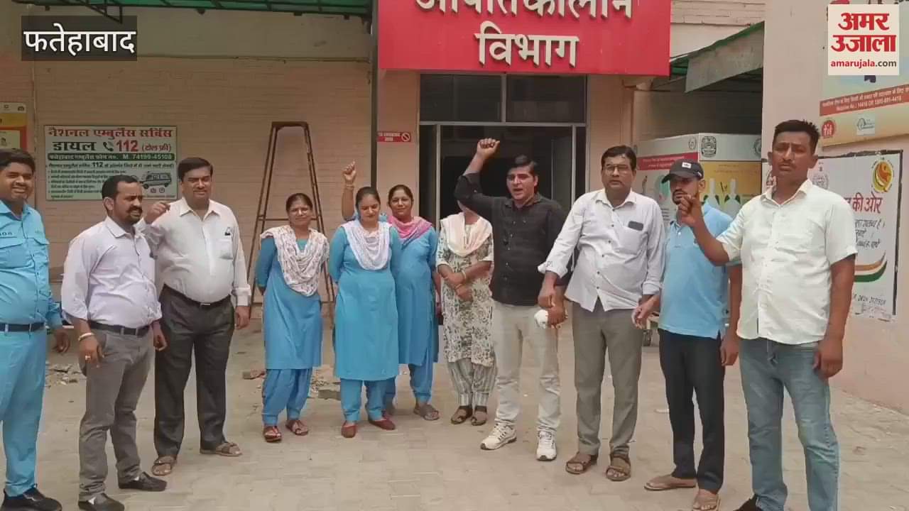 NHM employees have not received salary for three months in Fatehabad, expressed anger