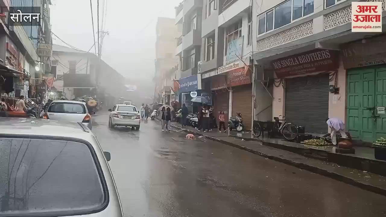 Solan Heavy rain in the city