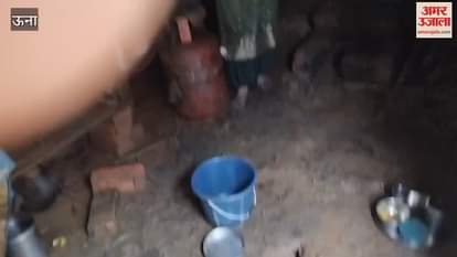 Una Residential house of Ram Murti collapsed due to breaking of ravine dam in Chalola