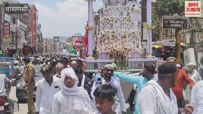 Muharram Process of cooling down Tazia has begun in Laat Saraiya VIDEO