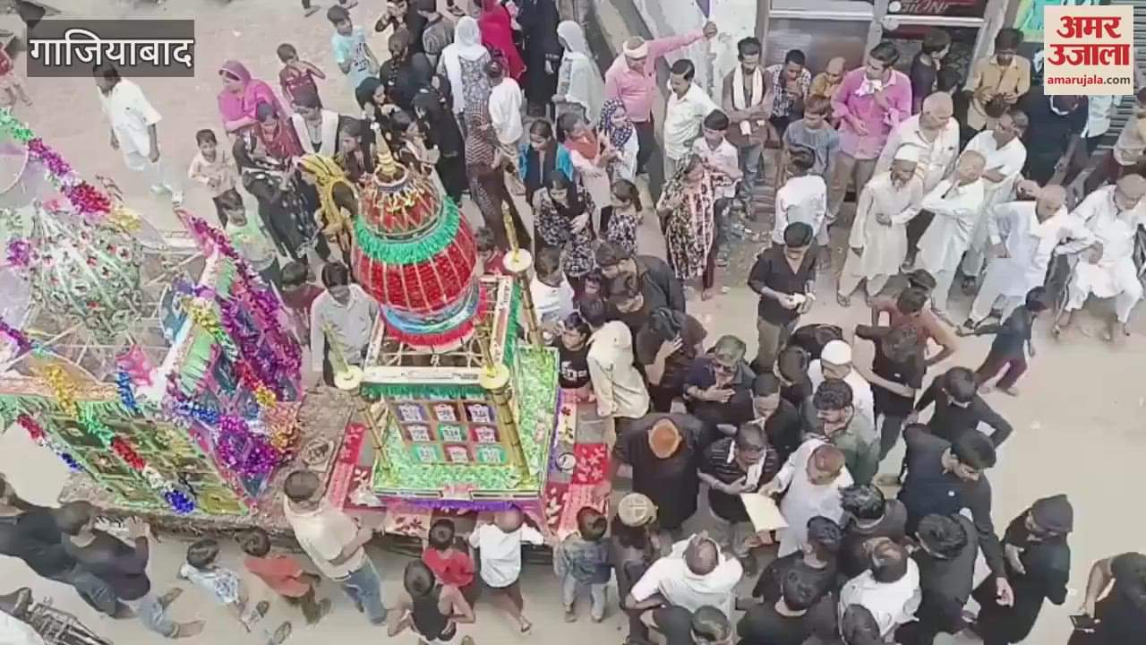 People remembered Hazrat Imam Hussain by taking out Tazia in Dasna