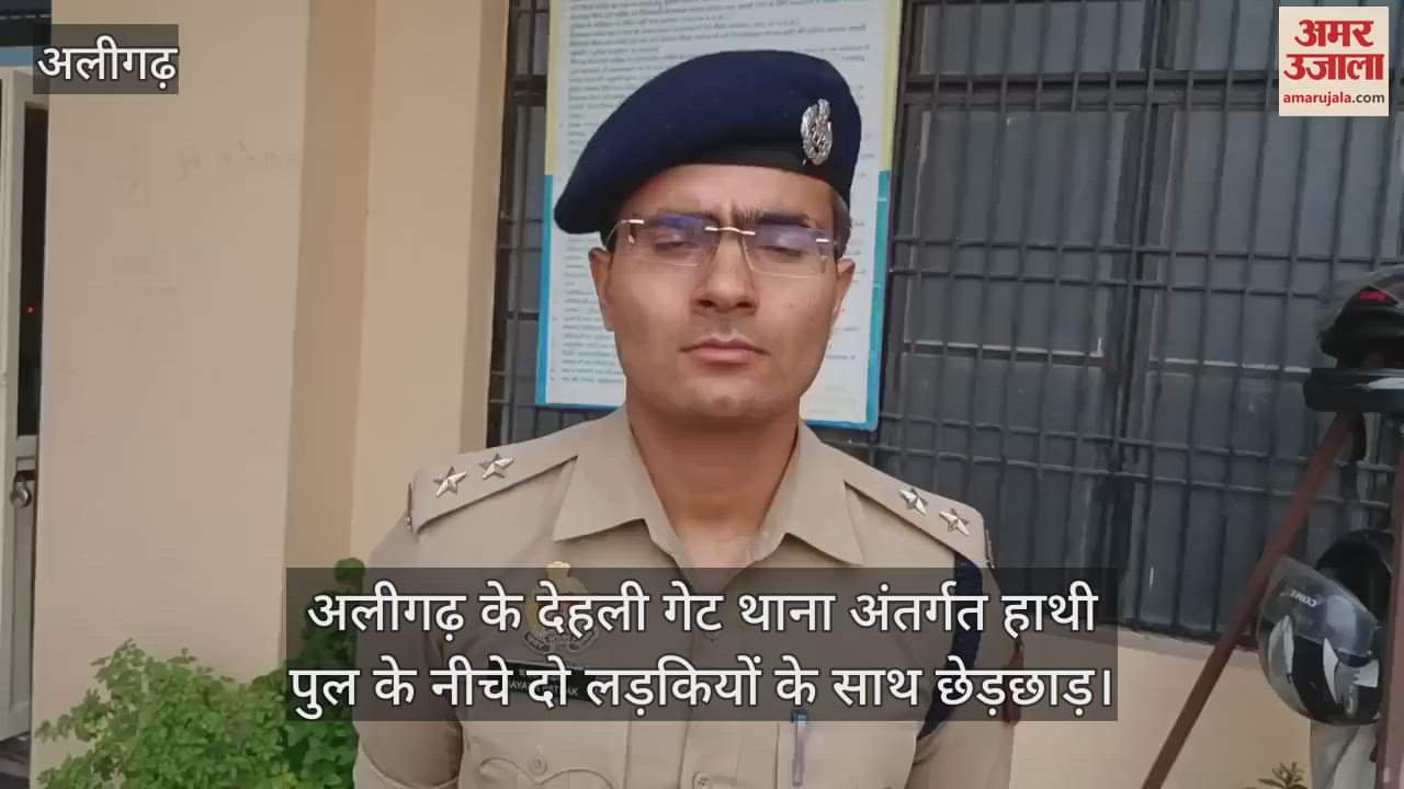 अलीगढ़ के देहली गेट थाना अंतर्गत हाथी पुल के नीचे दो लड़कियों के साथ छेड़छाड़