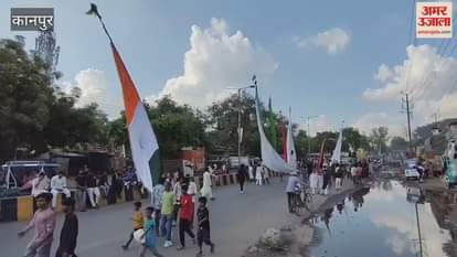 procession was taken out from Babupurwa on Muharram, the sounds of Ya Hussain were heard everywhere