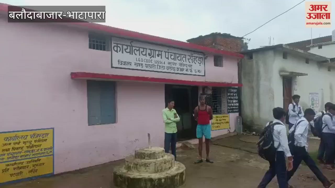 Students protest against Balodabazar education system and bad roads