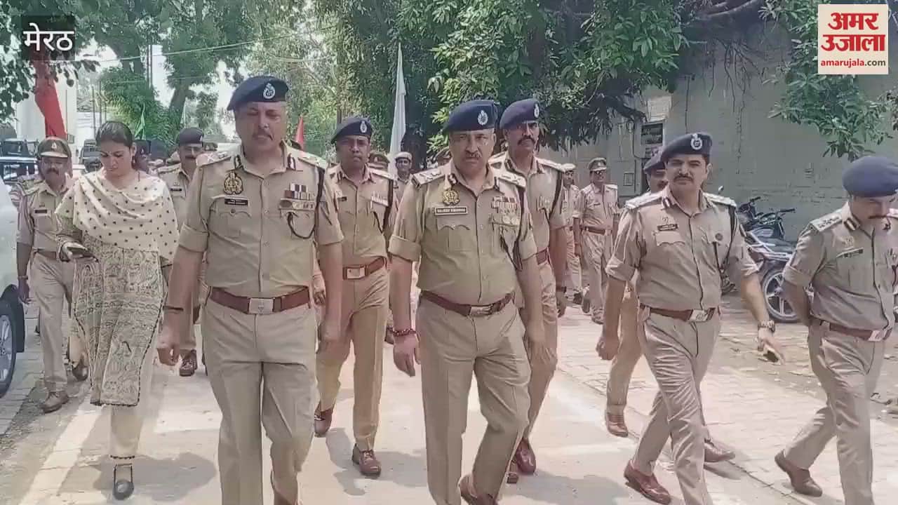 Meerut: DGP Rajiv Krishna inspected the police line and examined the arrangements