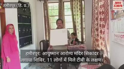 Hamirpur: Ayushman Arogya Mandir Sikander organised camp, 11 people found to have symptoms of TB