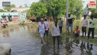 Villagers troubled by waterlogging