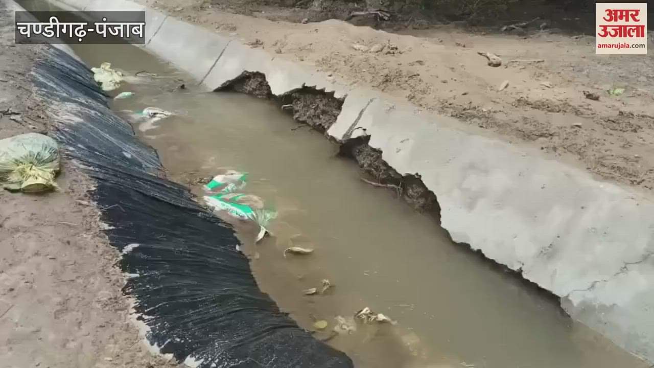 canal was cemented with more than 1 crore rupees broke down