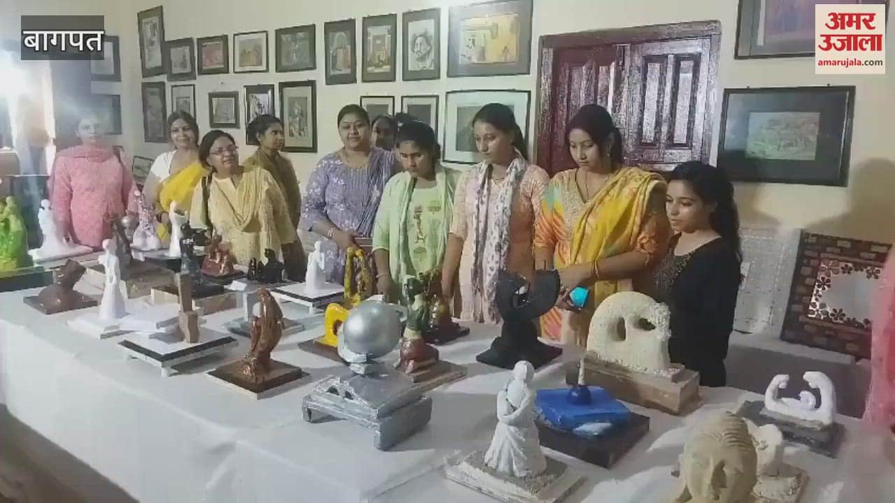 Baghpat: Exhibition organized at Digambar Jain Degree College, Baraut, students displayed artworks and paintings