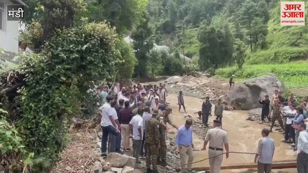 Mandi Himachal Pradesh CM Sukhvinder Singh Sukhu visited the flood affected areas