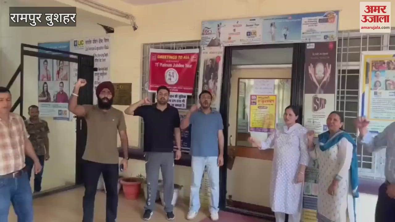 Rampur Bushahr LIC employees held a one-day strike over various demands